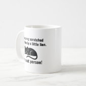 Ich bin ein Katzenmensch Kaffeetasse (Vorderseite Links)