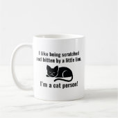 Ich bin ein Katzenmensch Kaffeetasse (Links)