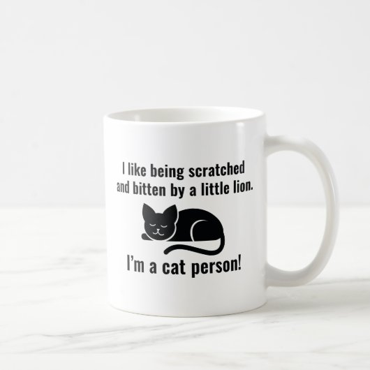 Ich bin ein Katzenmensch Kaffeetasse (Rechts)