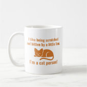 Ich bin ein Katzenmensch Kaffeetasse (Links)