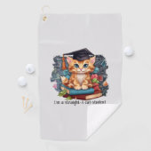 Ich bin ein Katzenstudent Golfhandtuch (Insitu)