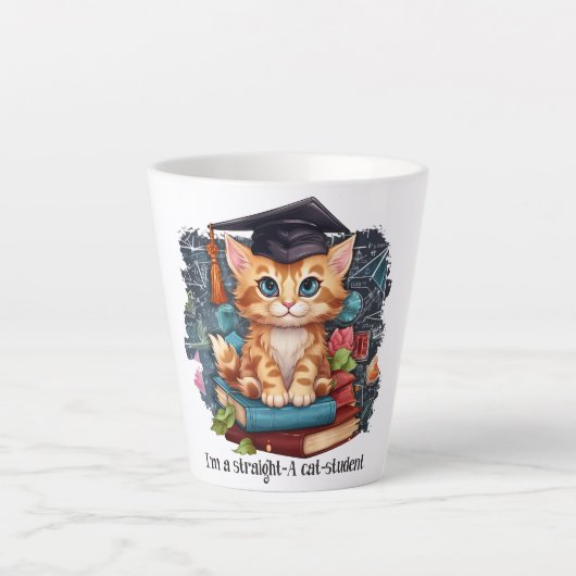 Ich bin ein Katzenstudent Milchtasse (Vorderseite)