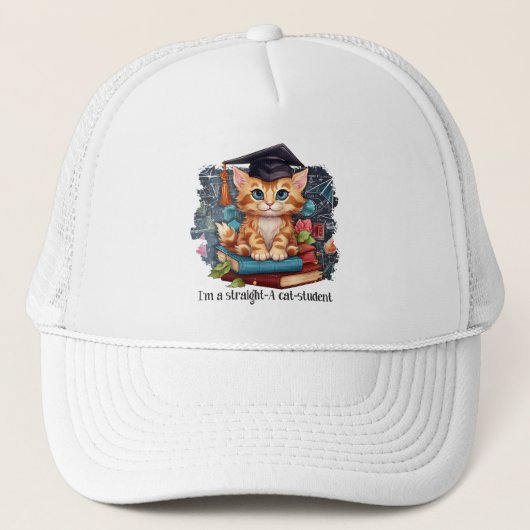 Ich bin ein Katzenstudent Truckerkappe (Vorderseite)