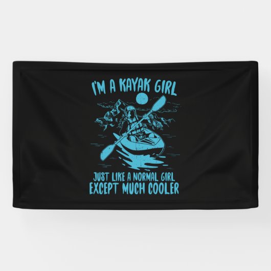 Ich bin ein Kayak-Mädchen Banner (Horizontal)