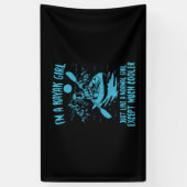 Ich bin ein Kayak-Mädchen Banner (Vertikal)