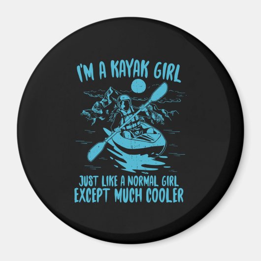 Ich bin ein Kayak-Mädchen Magnet (Vorne)
