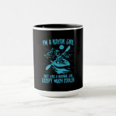 Ich bin ein Kayak-Mädchen Tasse (Zentrum)