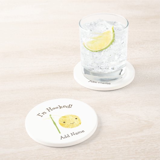 Ich bin ein Keramik-Ornament Getränkeuntersetzer (Seite)