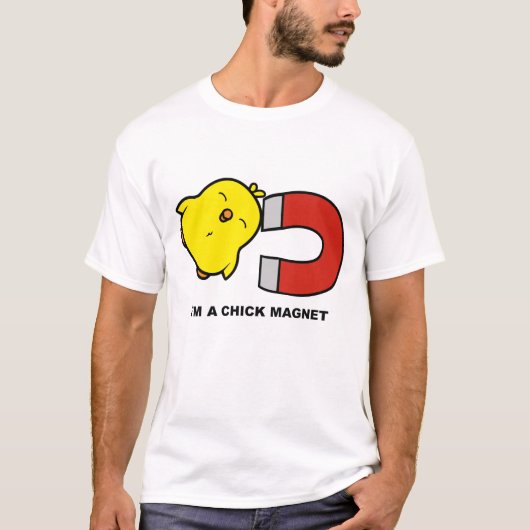 Ich bin ein Kick Magnet T-Shirt (Vorderseite)