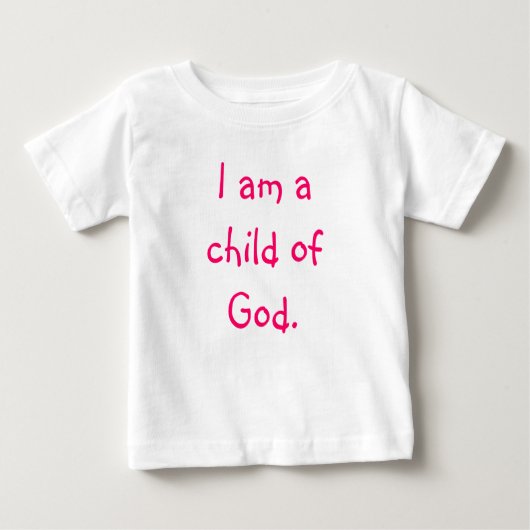 Ich bin ein Kind des Gottes Baby T-shirt (Vorderseite)