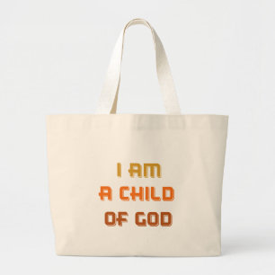 Ich bin ein Kind des Gottes Jumbo Stoffbeutel