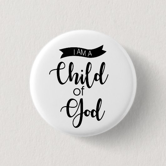Ich bin ein Kind des Gottknopfes Button (Vorderseite)