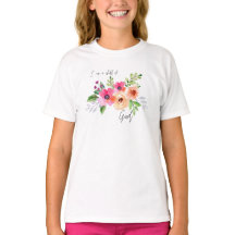 Ich bin ein Kind des Shirts der Mädchen Gottes