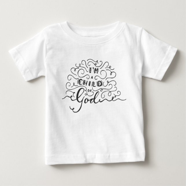 ICH BIN EIN KIND GOTTES BABY T-SHIRT (Vorderseite)