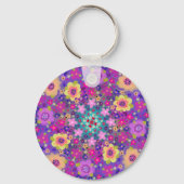 Ich bin ein Kind Gottes Boho Blume Hübsch Schlüsselanhänger (Vorderseite)