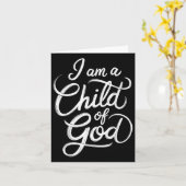Ich bin ein Kind Gottes Christlichen Jesus Karte (Gelbe Blume)