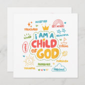 Ich bin ein Kind Gottes Christlicher Retro Jesus F (Vorne/Hinten)