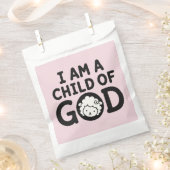 ICH BIN EIN KIND GOTTES | Christliches Babyshower- Geschenktütchen (Ausgeschnitten)