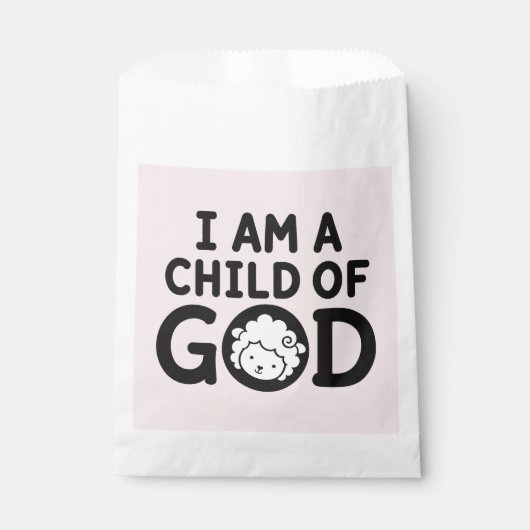ICH BIN EIN KIND GOTTES | Christliches Babyshower- Geschenktütchen (Vorderseite)