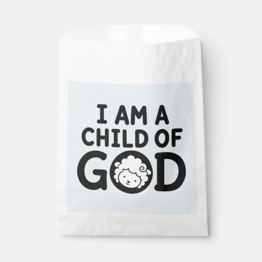 ICH BIN EIN KIND GOTTES | Christliches Babyshower- Geschenktütchen (Vorderseite)