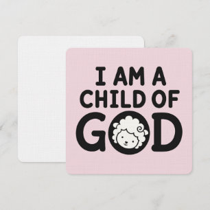 ICH BIN EIN KIND GOTTES Christliches Geschenk zu Dankeskarte