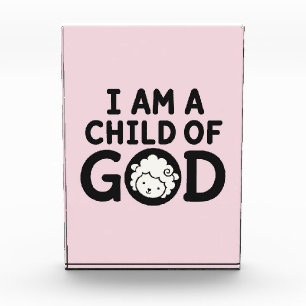 ICH BIN EIN KIND GOTTES   Christliches Geschenk zu Fotoblock