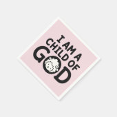 ICH BIN EIN KIND GOTTES | Christliches Geschenk zu Serviette (Ecke)