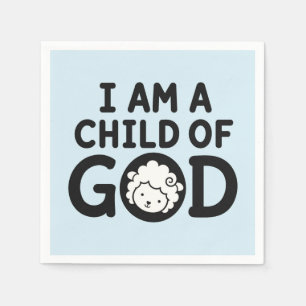 ICH BIN EIN KIND GOTTES   Christliches Geschenk zu Serviette