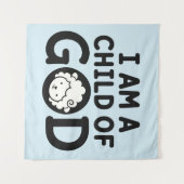 ICH BIN EIN KIND GOTTES | Christliches Geschenk zu Wandteppich (Vorderseite (Horizontal))