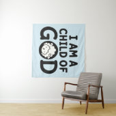 ICH BIN EIN KIND GOTTES | Christliches Geschenk zu Wandteppich (Beispiel (Horizontal))