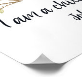 Ich bin ein Kind Gottes, ein Kind der Bibel Verse, Poster (Ecke)