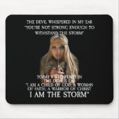 Ich bin ein Kind Gottes, ich BIN DER STORM Mousepad (Vorne)