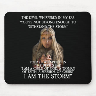 Ich bin ein Kind Gottes, ich BIN DER STORM Mousepad