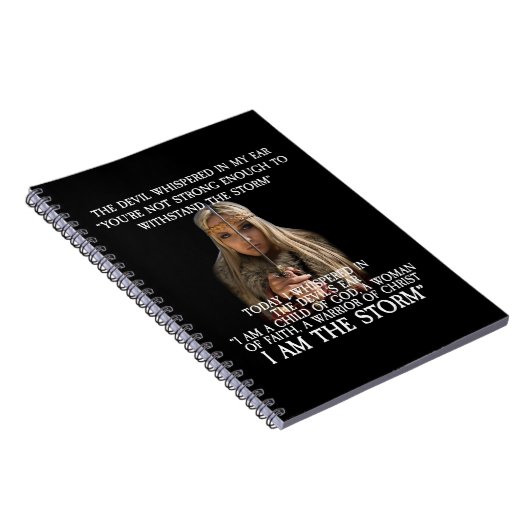 Ich bin ein Kind Gottes, ich BIN DER STORM Notizblock (Rechte Seite)