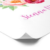 Ich bin ein Kind Gottes personalisierter Taufe Poster (Ecke)