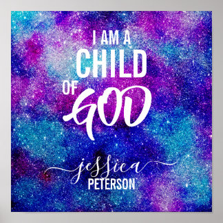 "ICH BIN EIN KIND GOTTES" Poster