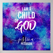 "ICH BIN EIN KIND GOTTES"-Poster Poster (Vorne)