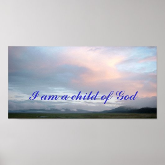 Ich bin ein Kind Gottes-Poster Poster (Vorne)
