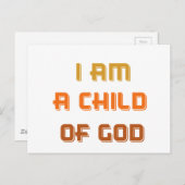 Ich bin ein Kind Gottes Postkarte (Vorne/Hinten)