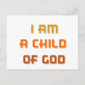 Ich bin ein Kind Gottes Postkarte (Vorderseite)