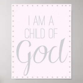 Ich bin ein Kind Gottes Print Poster