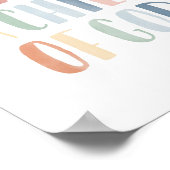 Ich bin ein Kind Gottes Rainbow Kids Room Decke Poster (Ecke)