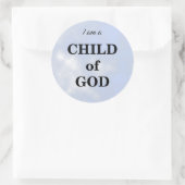 Ich bin ein Kind Gottes Runder Aufkleber (Tasche)
