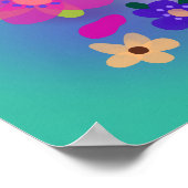 Ich bin ein Kind Gottes Schöne Blume Poster (Ecke)