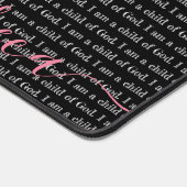 Ich bin ein Kind Gottes Schwarzes Personalisiert Schreibtischunterlage (Ecke)