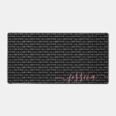 Ich bin ein Kind Gottes Schwarzes Personalisiert Schreibtischunterlage (Vorderseite)