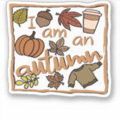 Ich bin ein klassischer Herbst-T - Shirt Aufkleber (Vorderseite)