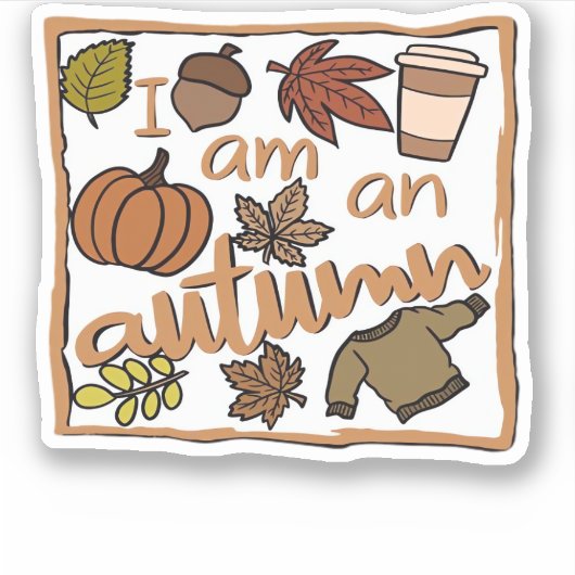 Ich bin ein klassischer Herbst-T - Shirt Aufkleber (Vorderseite)