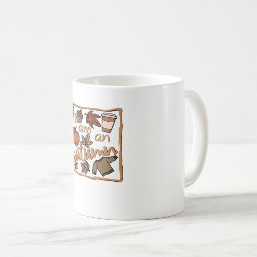 Ich bin ein klassischer Herbst-T - Shirt Kaffeetasse (VorderseiteRechts)