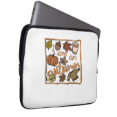 Ich bin ein klassischer Herbst-T - Shirt Laptopschutzhülle (Vorne Rechts)
